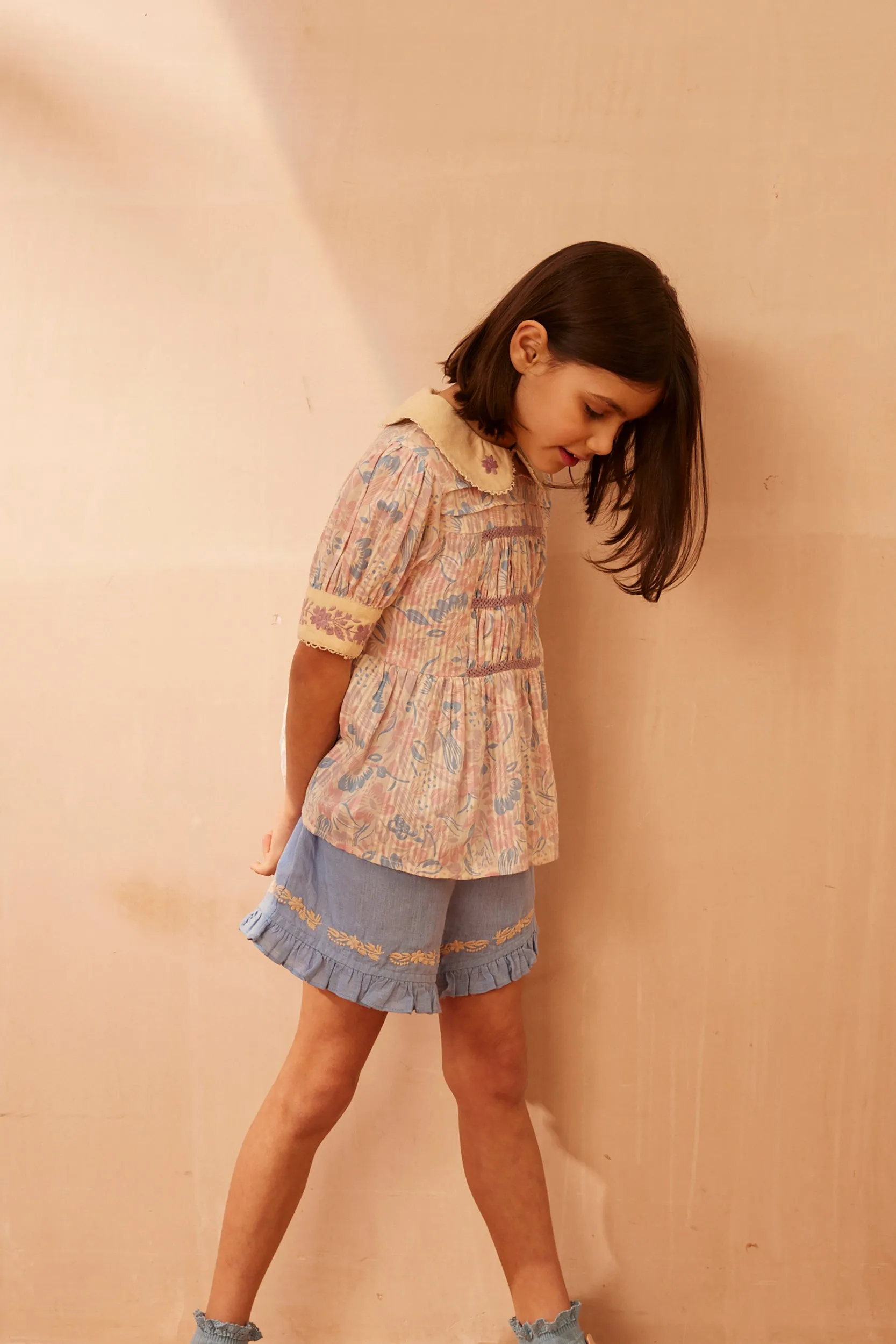 Wanda Blouse - 50's Floral