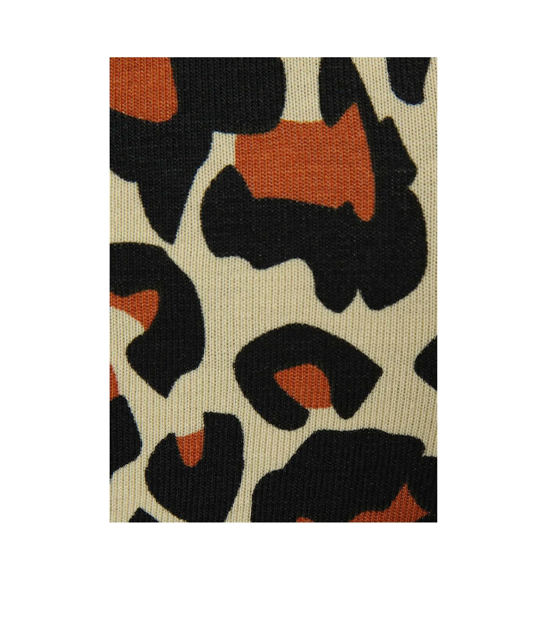 Women Josette Taped Aop Crop Top - Allover Leo Print
