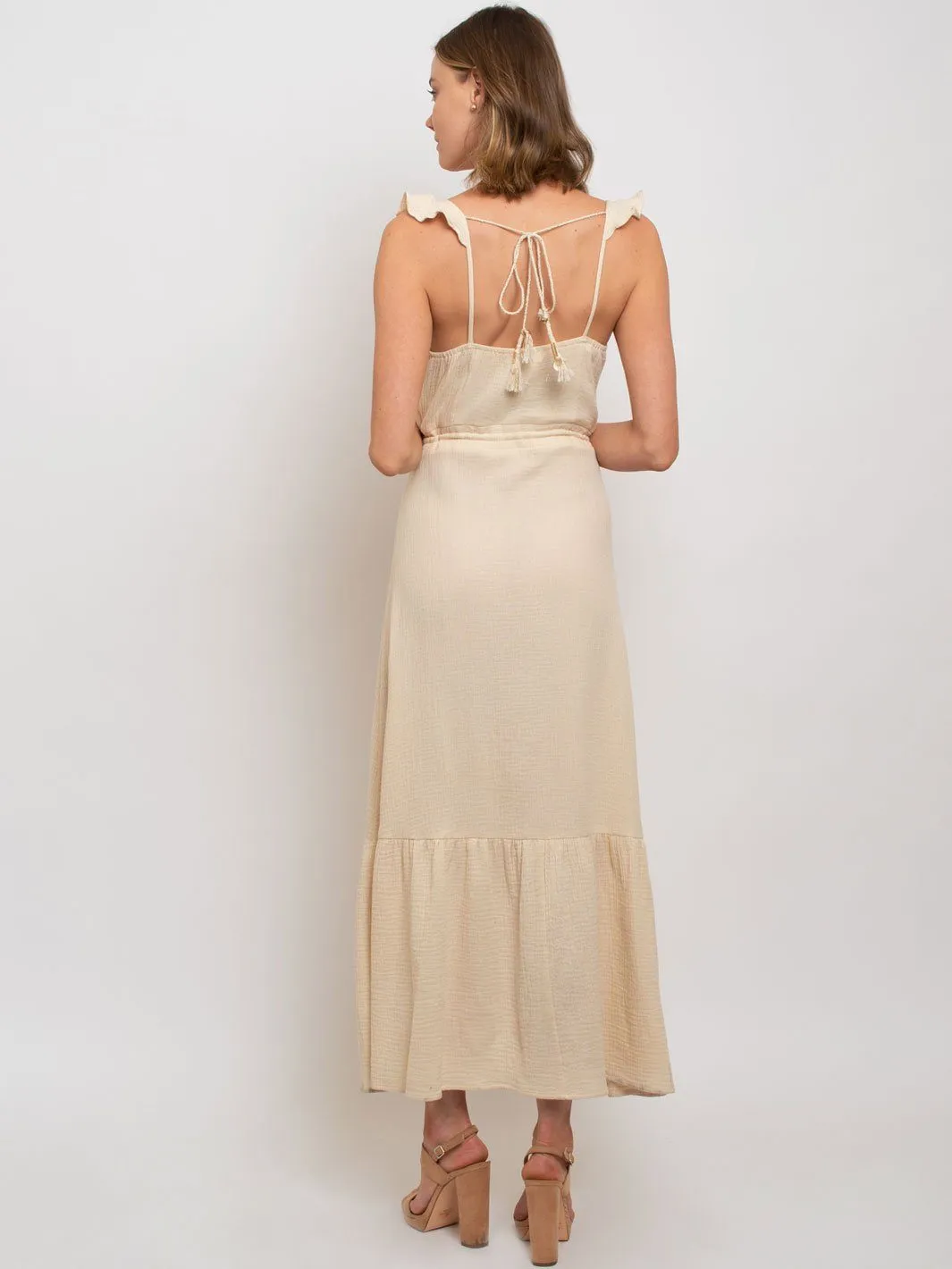 WOMEN'S BUTTON UP MAXI DRESS