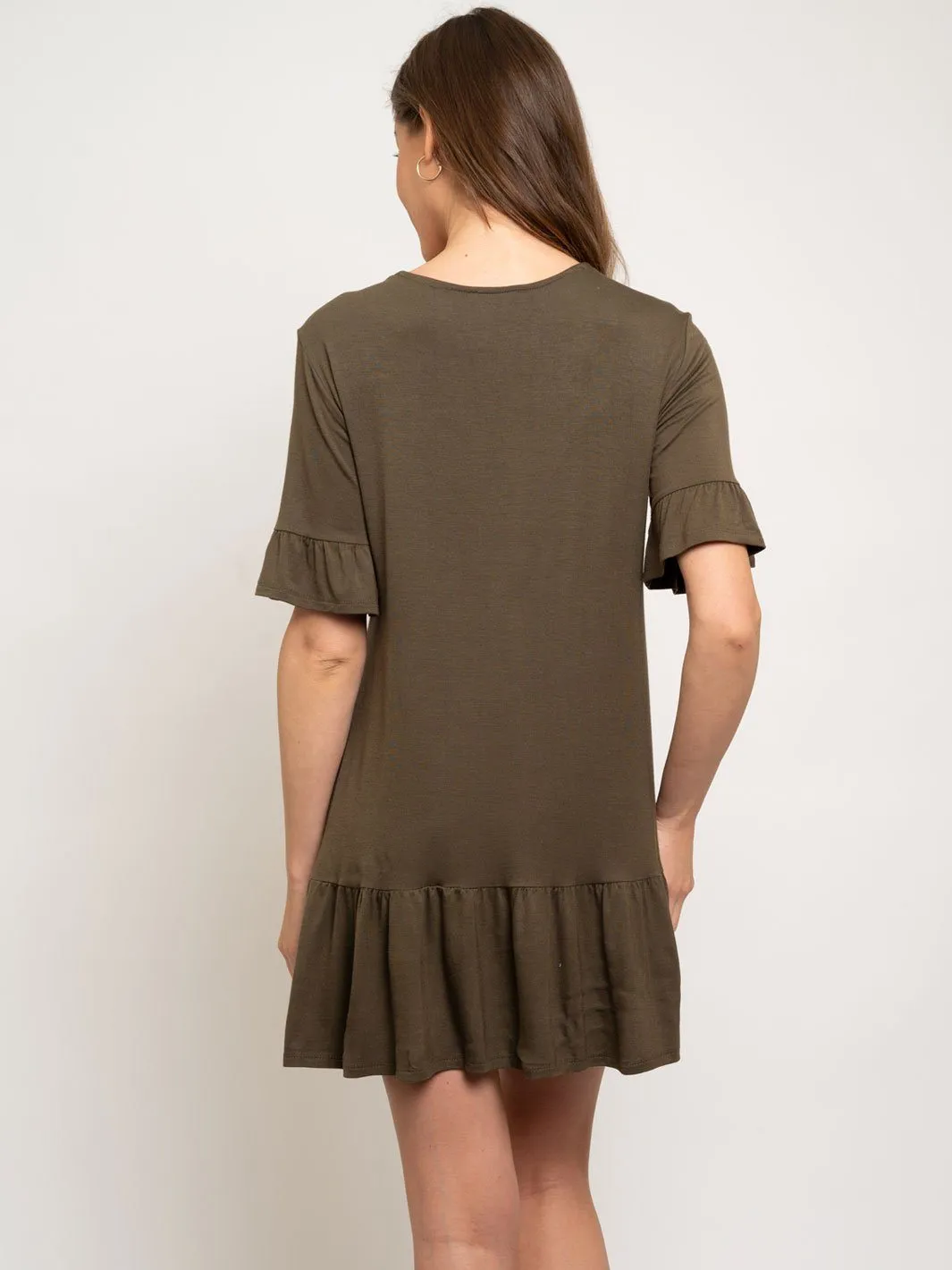 WOMEN'S BUTTON UP TUNIC DRESS