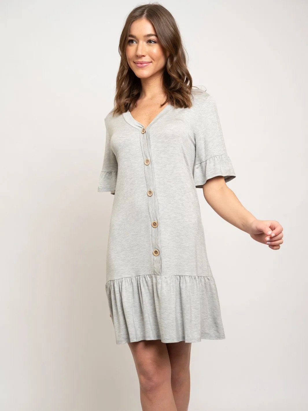 WOMEN'S BUTTON UP TUNIC DRESS