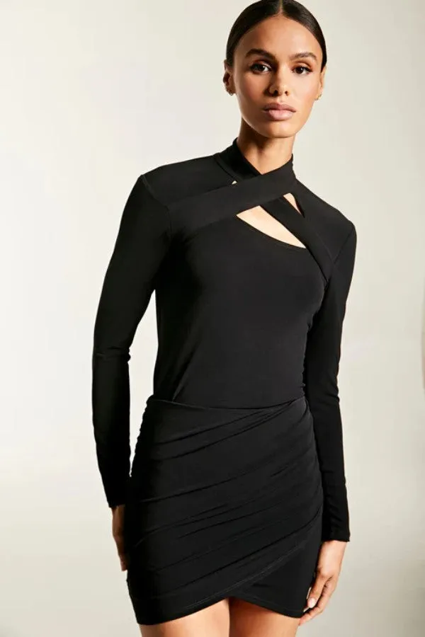 Wrap Ruched Skirt