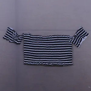 Xhilaration Smocked Underwire Off The Shoulder Bikini Top Black XS